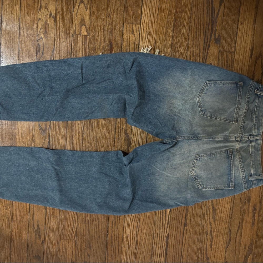 Distressed Blue Jeans - Picture 2 of 3